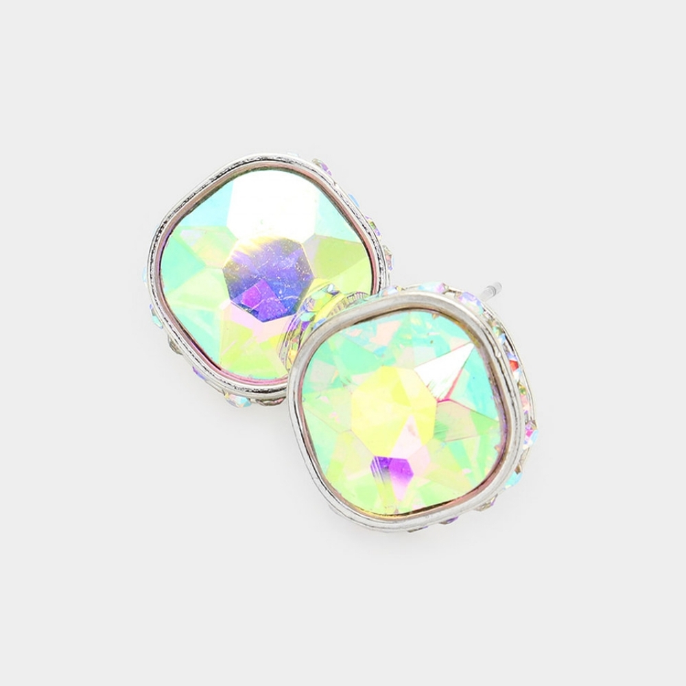 1/2 inch AB earrings